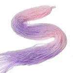 Transparent Gradient Color Glass Beads Strands