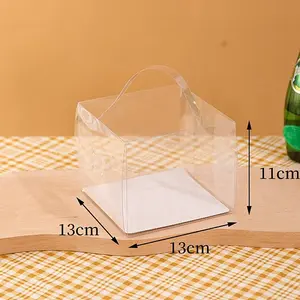 Foldable Transparent PET Cakes Boxes