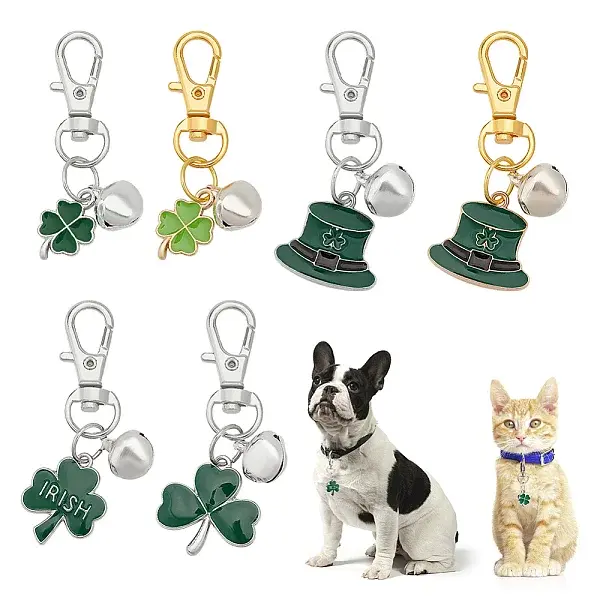 6Pcs Alloy Enamel Keychain