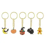 Halloween Theme Alloy Enamel Keychain