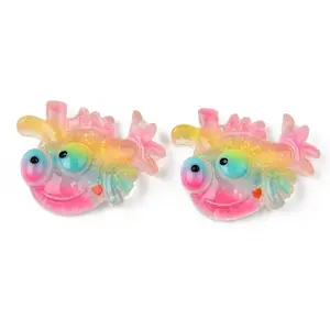 Rainbow Resin Cabochons