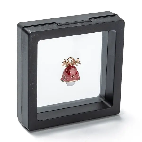 Square Transparent PE Thin Film Suspension Jewelry Display Stands