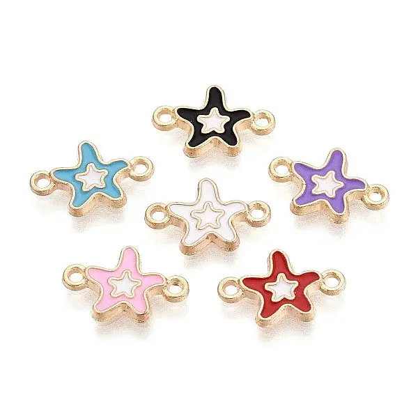 Alloy Enamel Connector Charms