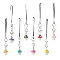 Mushroom Opaque Resin Mobile Strap