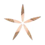 Opaque Resin & Walnut Wood Pendants