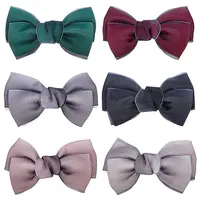 AHADEMAKER 12Pcs 6 Colors Handmade Organza Bowknot