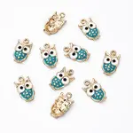 10Pcs Alloy Enamel Pendants