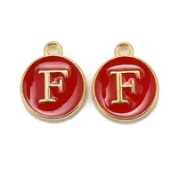 Golden Plated Alloy Enamel Charms
