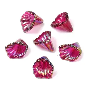 Transparent Acrylic Bead Caps