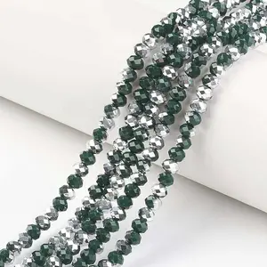 Electroplate Opaque Glass Beads Strands