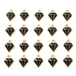 20Pcs Light Gold Alloy Enamel Charms