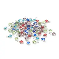Faceted Glass Charms