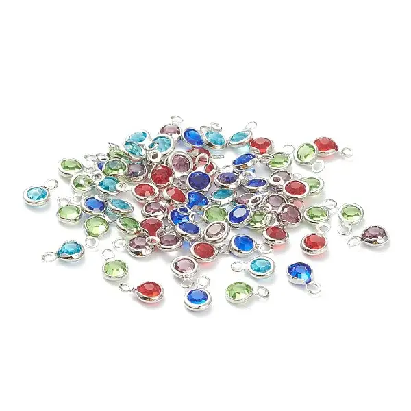 Faceted Glass Charms