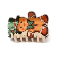 Christmas Acetic Acid Claw Hair Clips for Women Girls
