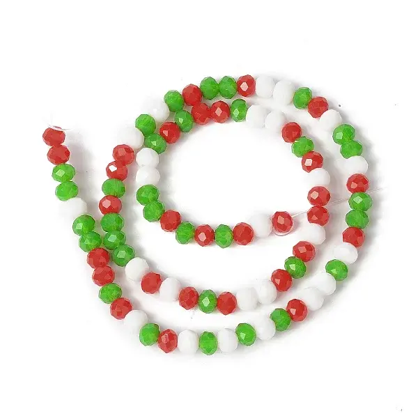 Christmas Theme Glass Beads Strands