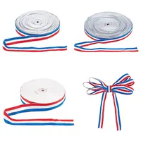 65 Yards 3 Sizes Three Tone Polyester Ribbon