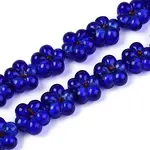 Handmade Silver Foil Glass Beads