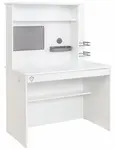 Malý psací stůl s nástavcem pure - bílá