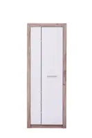 Předsíňová skříň shine - dub šedý/bílá