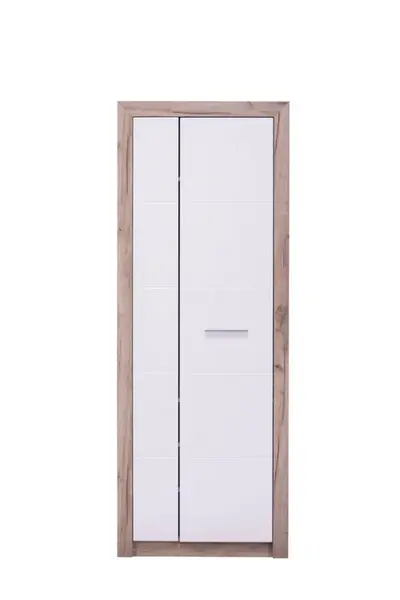 Předsíňová skříň shine - dub šedý/bílá