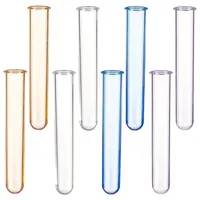 8Pcs 4 Colors Transparent Acrylic Test Tube
