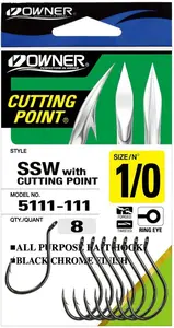 Owner háček s očkem + cutting point 5111-velikost 2/0