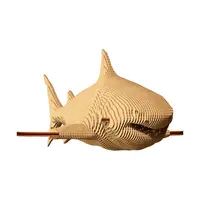 3D puzzle Cartonic Shark 20 x 30 x 6 cm béžová barva