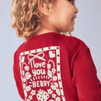 Dětské bavlněné tričko s dlouhým rukávem Mayoral červená barva, 4005