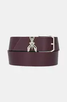 Kožený pásek Patrizia Pepe dámský, béžová barva, 8W0044 L001