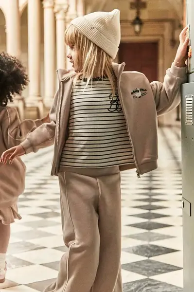 Dětská tepláková souprava Mayoral béžová barva, 4897