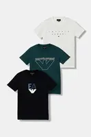 Dětské bavlněné tričko Emporio Armani 3-pack
