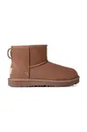 Dětské semišové sněhule UGG Classic Mini II hnědá barva, 1017715K