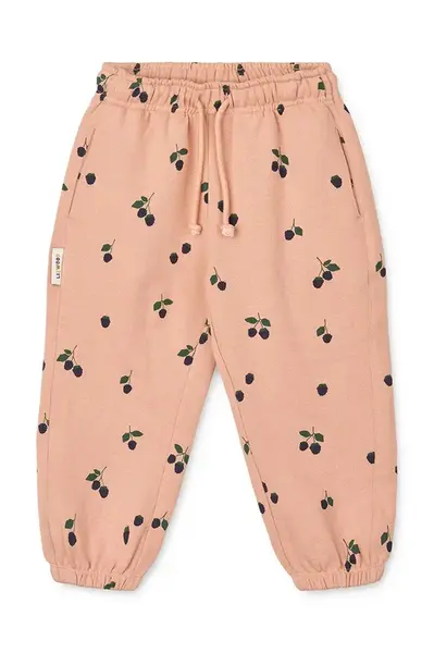 Liewood Dětské bavlněné tepláky Liewood Arlo Printed Sweatpants