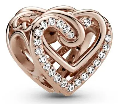 Pandora Bronzový korálek Srdce 789270C01