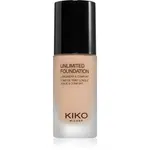 KIKO Milano Unlimited Foundation dlouhotrvající tekutý make-up s matným efektem odstín 02 Neutral 30 ml
