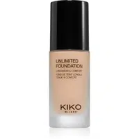 KIKO Milano Unlimited Foundation dlouhotrvající tekutý make-up s matným efektem odstín 02 Neutral 30 ml