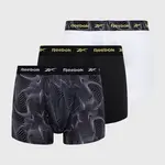 Boxerky Reebok pánské, černá barva