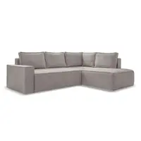 MID.YOU ROHOVÁ SEDAČKA, textil, šedá, bílá