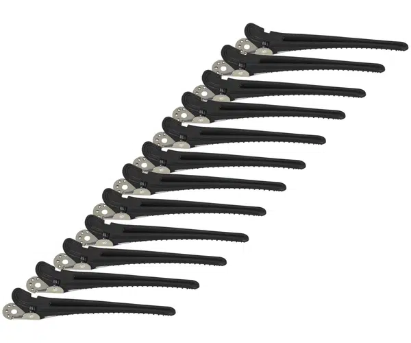 Klipsy do vlasů Original Best Buy - 10 cm, černé, 12 ks