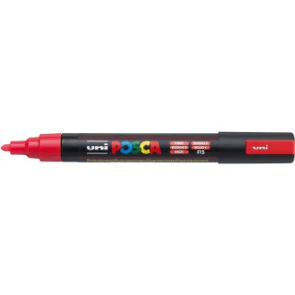 Akrylová fixa Uni Posca PC-5M – F15 fluo červená