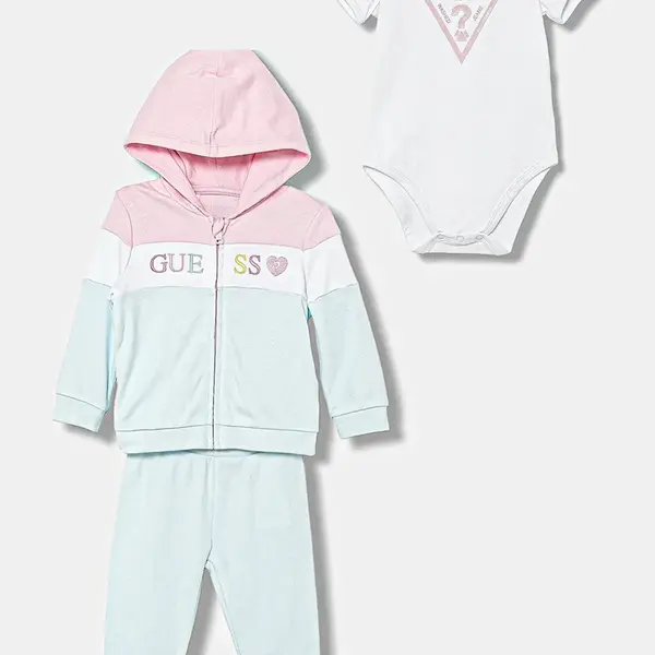 Kojenecká sada Guess 3-pack modrá barva, S5YG02 KA6W4