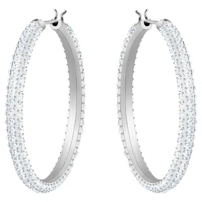 Swarovski Třpytivé kruhové náušnice Stone 5389432