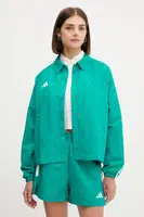 Bunda adidas House of Tiro zelená barva, přechodná, JL9204