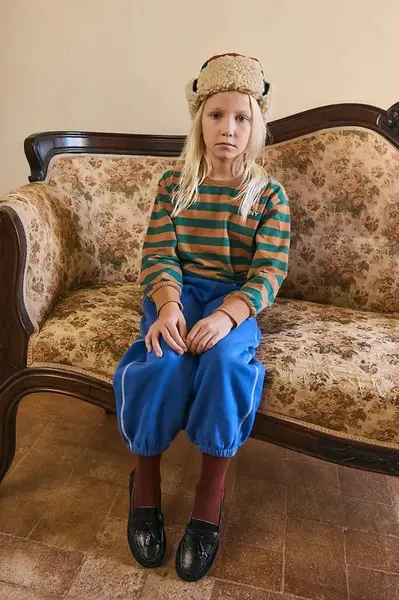 Dětské bavlněné tričko s dlouhým rukávem Tinycottons STRIPES SLEEVE KNIT TEE