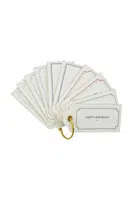 Sada štítků House Doctor HDNila 4 cm 10-pack bílá barva