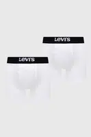 Boxerky Levi's 2-pack pánské, bílá barva