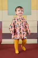 Dětské bavlněné šaty Bobo Choses Dices růžová barva, mini, 225AB088