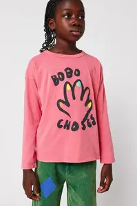 Dětské bavlněné tričko s dlouhým rukávem Bobo Choses High Five