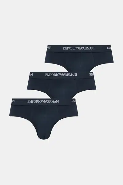 Spodní prádlo Emporio Armani Underwear 3-pack tmavomodrá barva, EM000258 AF14132