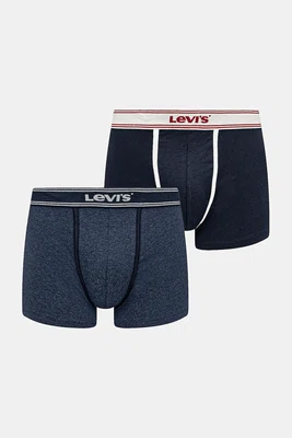 Boxerky Levi's 2-pack tmavomodrá barva, 37149-1109